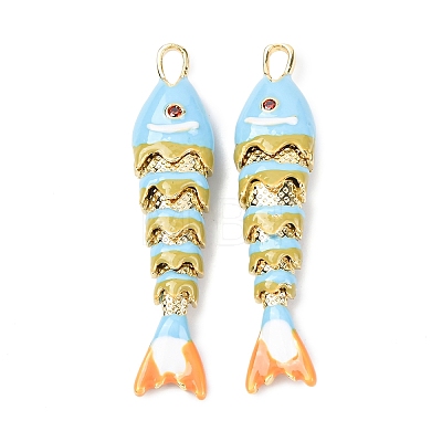Rack Plating Brass Pendants KK-A268-05G-C05-1