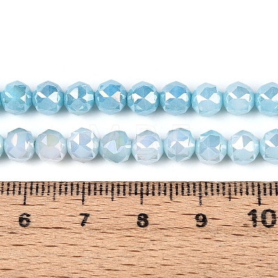 Anti-Tarnish Electroplate Glass Beads Strands GLAA-N010-6mm-05-1