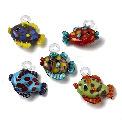 Handmade Lampwork Pendants LAMP-B035-01C-1