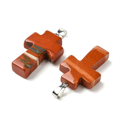 Natural Red Jasper Pendants GG-K002-11F-1