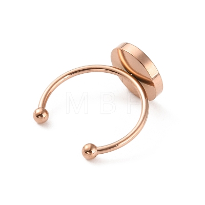 Stainless Steel Open Cuff Ring Findings FIND-WH0147-11A-KCG-1