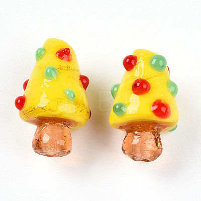 Handmade Lampwork Bumpy Beads X1-LAMP-T022-02A-06-1