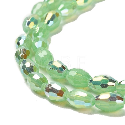 Baking Painted Glass Beads Strands DGLA-D001-02J-1