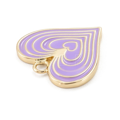 Eco-Friendly Brass Enamel Pendants KK-K255-13G-1