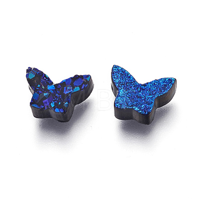 Imitation Druzy Gemstone Resin Beads RESI-L026-L-1