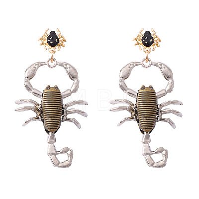 Punk Halloween Zinc Alloy Enemal Stud Dangle Earrings for Women WG4F29B-03-1