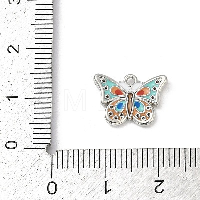 Alloy Enamel Pendants PALLOY-R151-29P-1