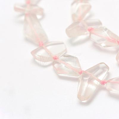 Natural Rose Quartz Beads Strands G-L464-32-1