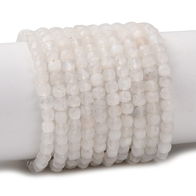 Natural Rainbow Moonstone Beads Strands G-B190-A01-01-1