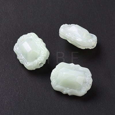 Opaque Acrylic Beads OACR-E015-07G-1
