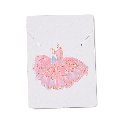Rectangle Paper Necklace Display Cards CDIS-C004-05F-1