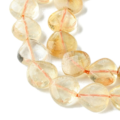 Natural Yellow Quartz Beads Strands G-G117-D08-01-1