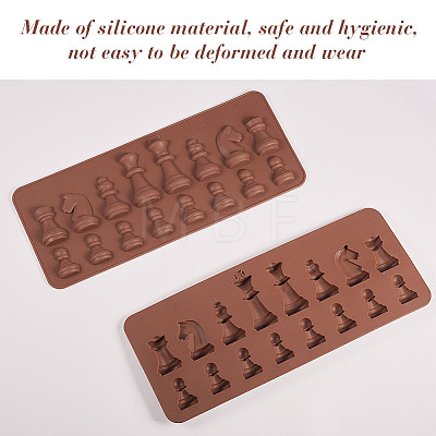 Silicone Chess Shaped Mold PH-DIY-WH0072-21-1