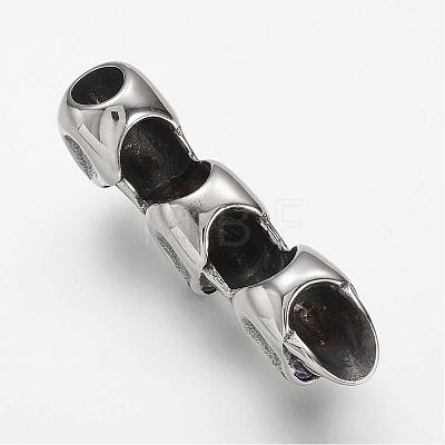 304 Stainless Steel Slide Charms STAS-F063-34-1