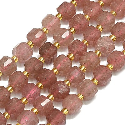 Natural Strawberry Quartz Beads Strand G-I376-D09-01-1