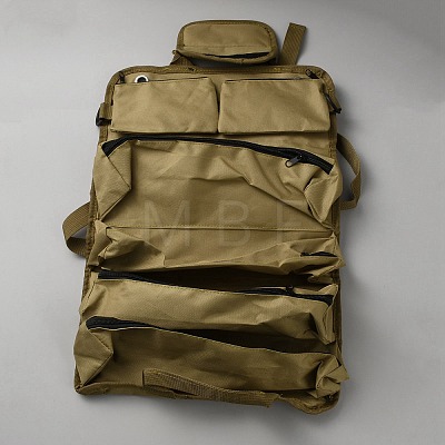 Oxford Cloth Multi-Pocket Tool Roll Up Organizer Bags ABAG-WH0045-103B-1
