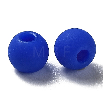 Frosted Opaque Acrylic Beads OACR-P019-01A-03-1