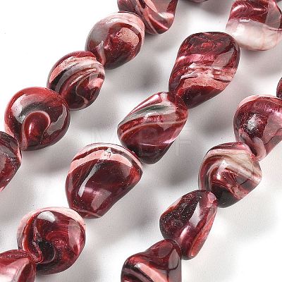 Dyed Natural Trochus Shell Beads Strands BSHE-Z006-02C-1