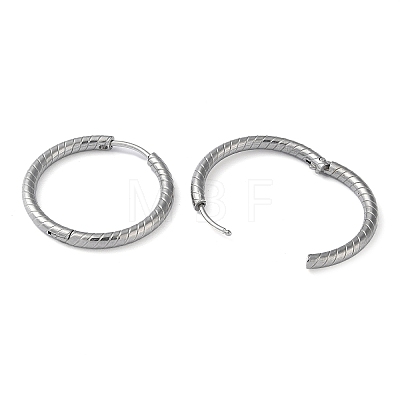 304 Stainless Steel Huggie Hoop Earrings EJEW-H111-01G-P-1