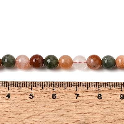 Natural Colorful Rabbit Fur Rutilated Quartz Beads Strands GG-CBA4808-I01-6mm-1
