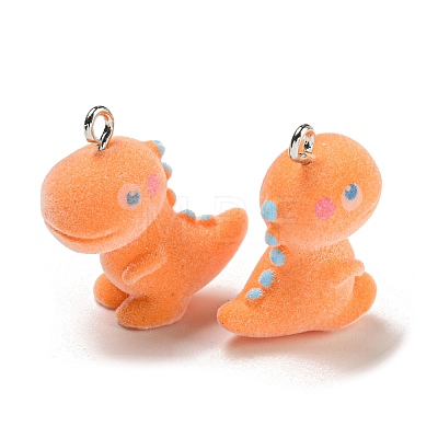 Flocky Acrylic Pendants FIND-A044-01H-1
