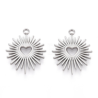 Non-Tarnish 304 Stainless Steel Pendants STAS-I671-01P-1
