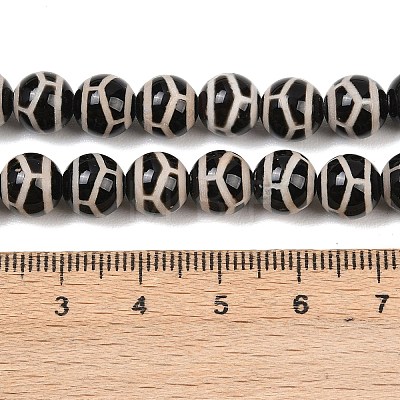 Tibetan Style dZi Beads Strands G-G328-A04-8mm-1