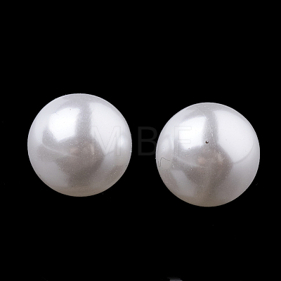 Eco-Friendly Plastic Imitation Pearl Beads X-MACR-S277-3mm-D-1