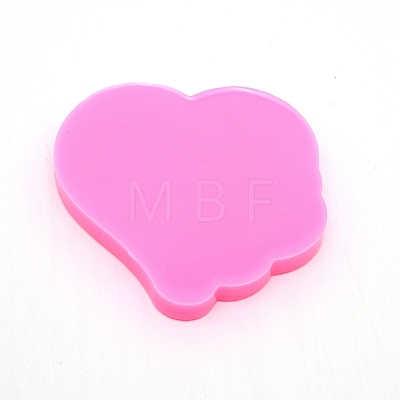 Heart with Paw Keychain Silicone Molds DIY-TAC0008-30-1