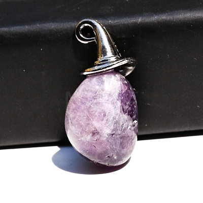 Natural Amethyst Pendants PW-WG32845-13-1