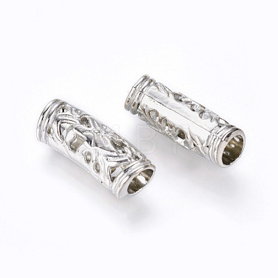 Alloy Tube Beads PALLOY-F133-17P-1