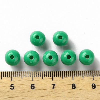 Opaque Acrylic Beads MACR-S370-C8mm-24-1