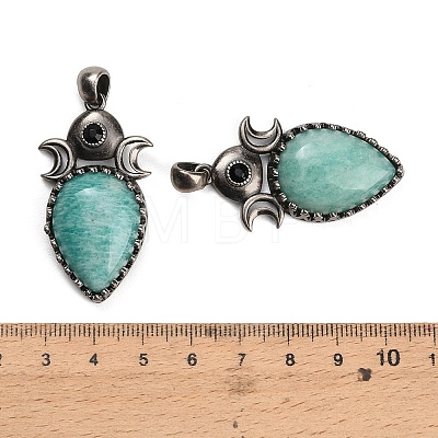 Natural Amazonite Pendants GG-CBACC2B-05AS-03-1