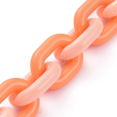 Handmade Acrylic Cable Chains AJEW-JB00641-02-1