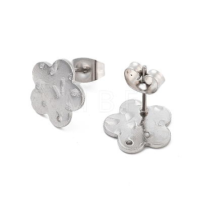 304 Stainless Steel Stud Earring Finding STAS-Z091-02P-05-1