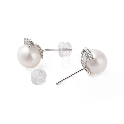 925 Sterling Silver Studs Earring EJEW-H002-15P-1
