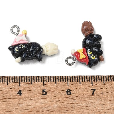 Opaque Resin Pendants RESI-B044-12P-1