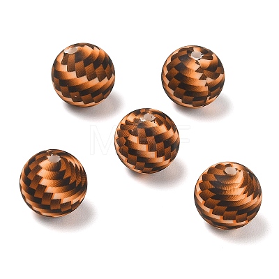 Coffee Theme Printed Silicone Beads SL-CBACE28-02D-1