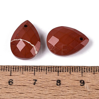 Natural Red Jasper Pendants G-N362-13I-1