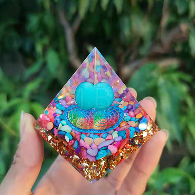 Orgonite Pyramid Resin Energy Generators PW-WG03459-02-1