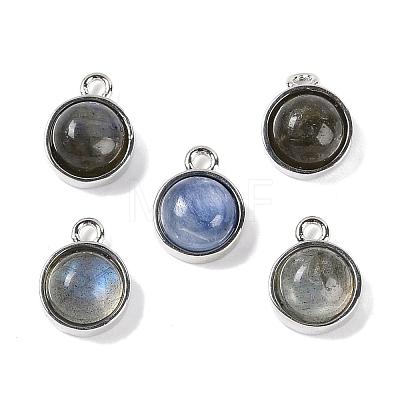 Natural Labradorite Pendants G-K372-03P-08-1