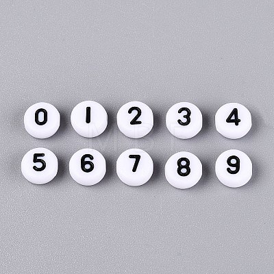 Opaque Acrylic Beads SACR-Q001-12F-1