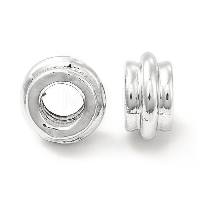 Rack Plating Alloy European Beads PALLOY-P289-32P-1