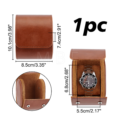 Imitation Leather Watch Package Boxes CON-WH0086-027-1