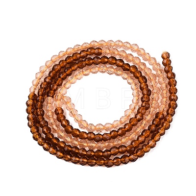 Transparent Glass Beads Strands GLAA-N074-01A-17-1