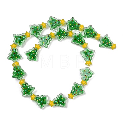 Transparent Glass Enamel Beads LAMP-S070-05F-1