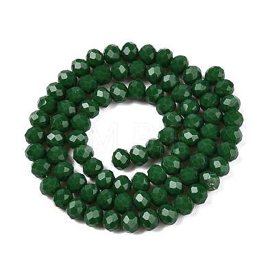 Opaque Solid Color Imitation Jade Glass Beads Strands EGLA-A044-P6mm-D09-1