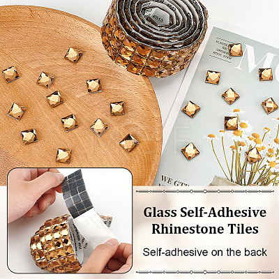 Self-adhesive Rhinestone Mosaic Tape DIY-WH0568-36C-1