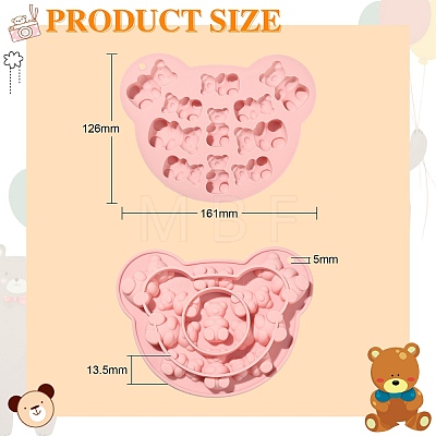 Bear Food Grade Silicone Molds DIY-CJC0006-03-1
