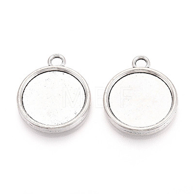 Tibetan Style Alloy Pendants Cabochon Settings PALLOY-N178-12AS-D-1